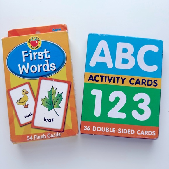 First Words, ABC & Counting Activity Cards Set - Picture 1 of 7